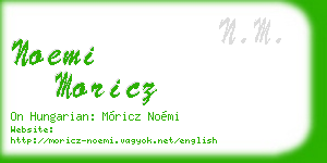 noemi moricz business card